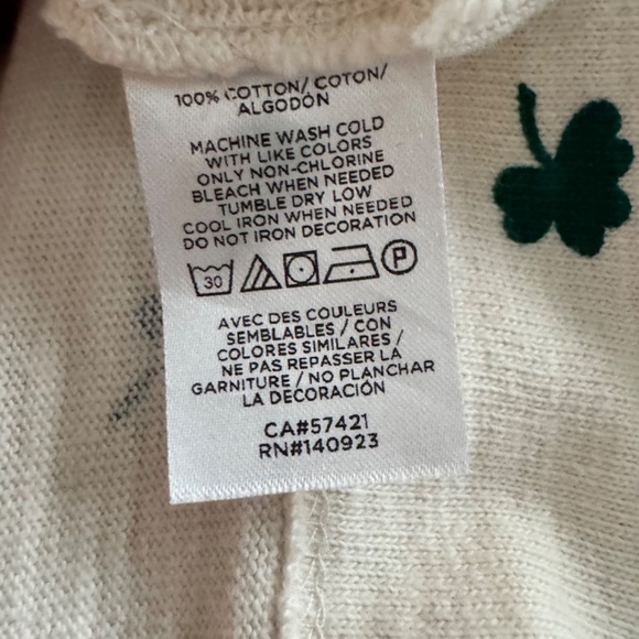 LOFT shamrock sweatshirt; Small - Picture 4 of 4